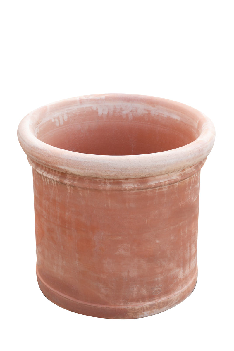 Biscottini VASO CONCA INVECCHIATA, IN TERRACOTTA TOSCANA 100% MADE IN ITALY INTERAMENTE LAVORATA A MANO L62XPR62XH50 CM
