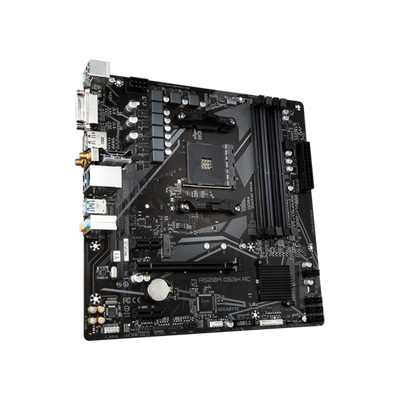 Gigabyte A520M DS3H AC - 1.X - scheda madre - micro ATX - Socket AM4 - Chipset AMD A520 - USB 3.2 Gen 1 - Gigabit LAN, Wi-Fi, Bluetooth - grafica integrata (CPU richiesta)
