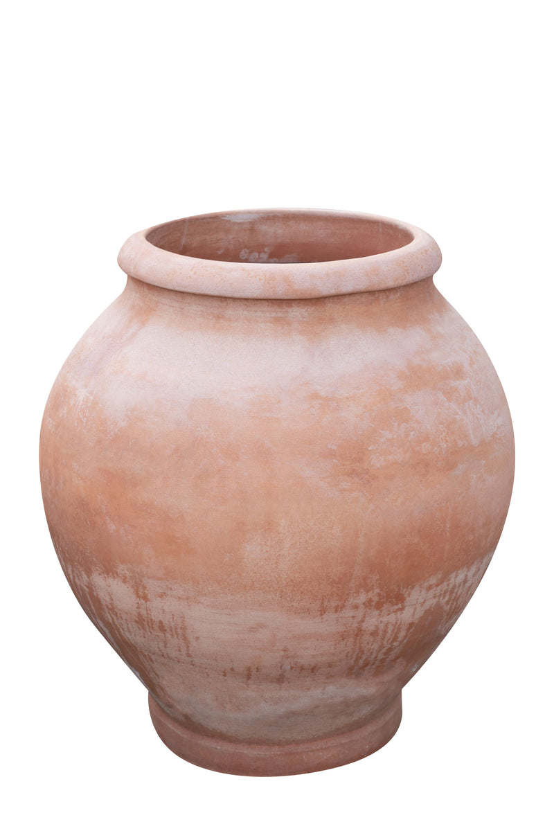 Biscottini Giara liscia invecchiata, in terracotta toscana L90xPR90xH102 cm Made in Italy