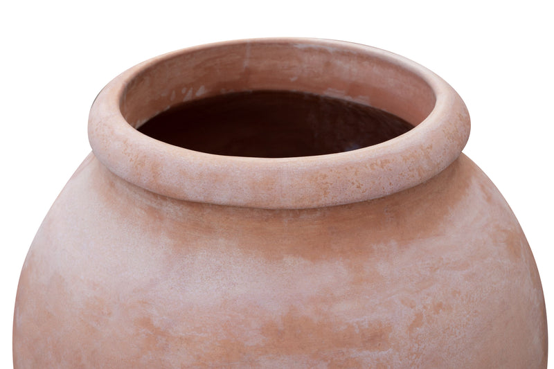 Biscottini Giara liscia invecchiata, in terracotta toscana L90xPR90xH102 cm Made in Italy