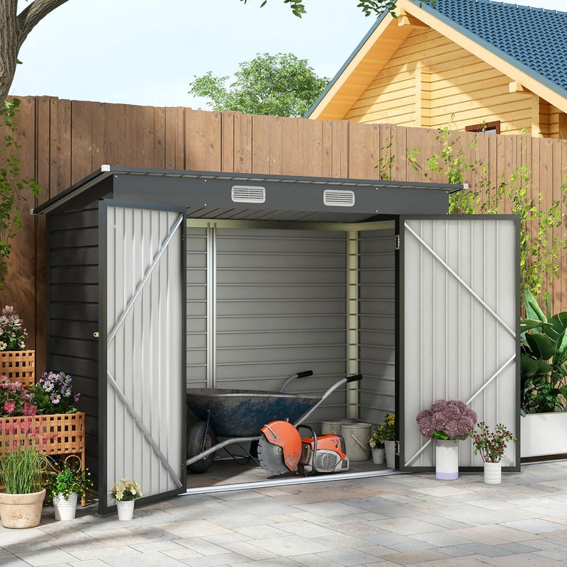 Capanno Porta Attrezzi con 2 Prese d&