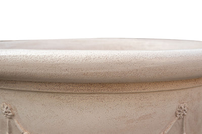 Biscottini Vaso in Terracotta smaltato 100% Made in Italy interamente Lavorata a Mano