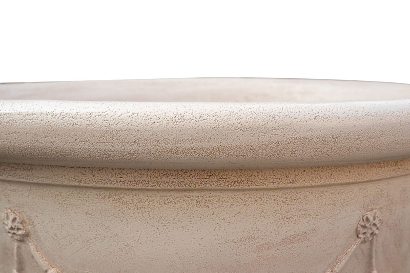 Biscottini Vaso in Terracotta smaltato 100% Made in Italy interamente Lavorata a Mano