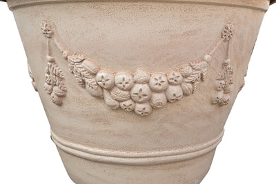 Biscottini Vaso in Terracotta smaltato 100% Made in Italy interamente Lavorata a Mano