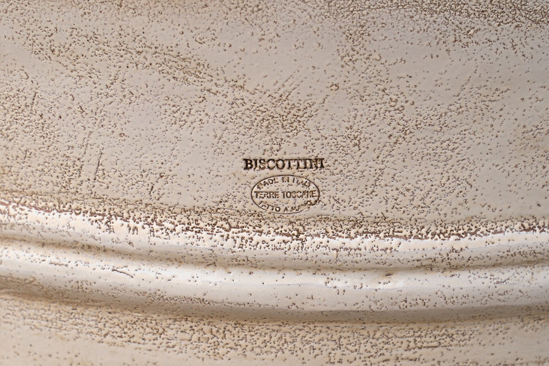 Biscottini Vaso in Terracotta smaltato 100% Made in Italy interamente Lavorata a Mano