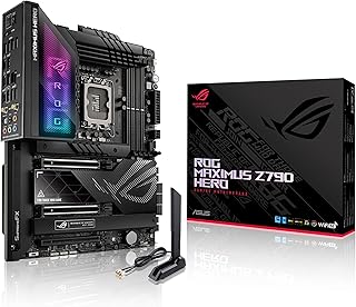 ASUS ROG Maximus Z790 Hero Gaming Motherboard Socket Intel LGA1700 (ATX, DDR5 Memory, 5x M.2, PCIe 5.0, WiFi 6E, Thunderbolt 4, PCIe Slot Q-Release, Aura Sync)