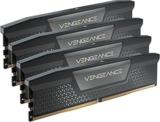 CORSAIR Vengeance DDR5 64GB (4x16GB) DDR5 6000MHz CL36 AMD Expo Intel XMP iCUE Compatible Computer Memory - Grey (CMK64GX5M4B6000Z36)