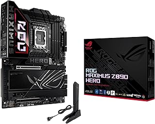 ASUS ROG Maximus Z890 Hero Gaming Motherboard Socket Intel LGA 1851 (ATX, Advanced AI, DDR5, NitroPath DRAM, WiFi 7, 3X PCIe 5.0 M.2, 3X PCIE 4.0 M.2, 2X Thunderbolt 4, DIMM Flex)