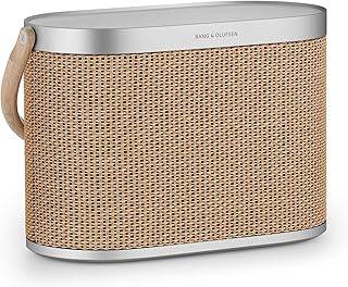 Bang & Olufsen Beosound A5 - Loud Wireless Home and Portable Bluetooth 360 Speaker with USB-C Cable and Integrated Qi Wireless Charging Pad - Nordic Weave