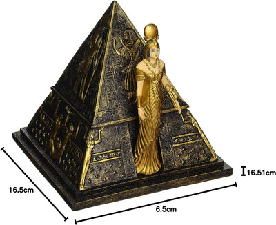 Design Toscano Egiziano Décor Trinket - Egiziano dea Iside Piramide Jewelry Box - Statue egizie