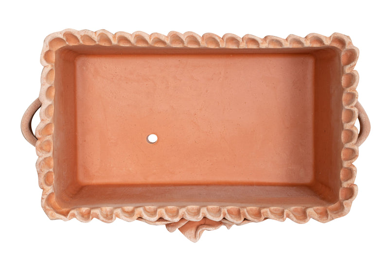 Biscottini Cassetta cesta in Terracotta 100% Made in Italy interamente Lavorata a Mano