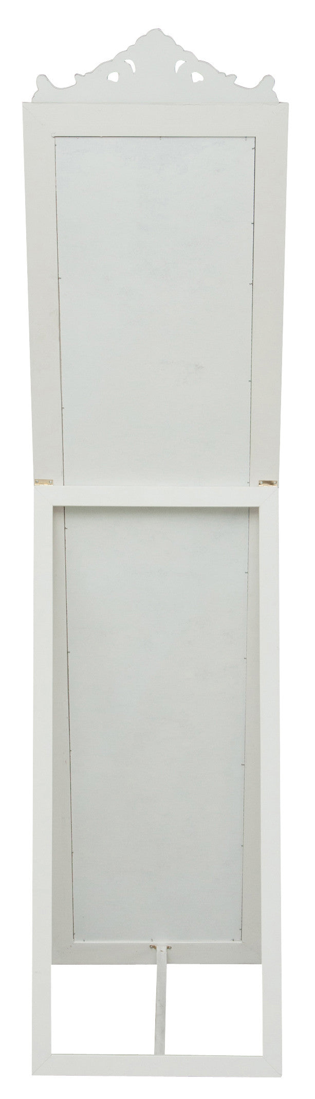 Biscottini Specchiera da terra L43xPR4xH178 cm finitura bianco anticato. struttura legno.