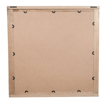Biscottini Specchio da parete in legno massello RUSTICO QUADRATO effetto antico dipinto