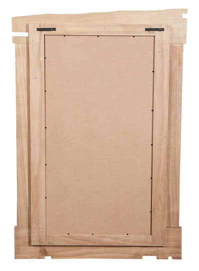 Biscottini Specchio da parete in legno massello L60xPR3,5xH90 cm. effetto antico dipinto