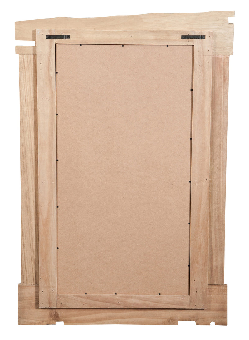 Biscottini Specchio da parete in legno massello L60xPR3,5xH90 cm. effetto antico dipinto