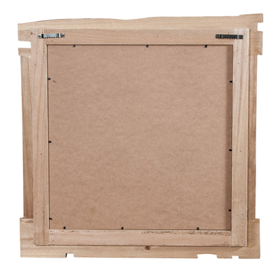 Biscottini Specchio da parete in legno massello L60xPR3,5xH60 cm. effetto antico dipinto