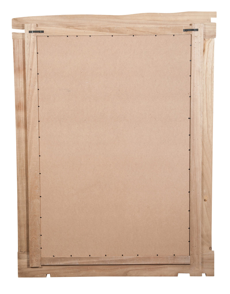 Biscottini Specchio da parete in legno massello L90xPR3,5xH120 cm. effetto antico dipinto