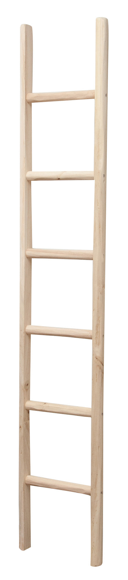 Biscottini Scala in legno grezza L36XPR5,5XH200 cm. Made in Italy