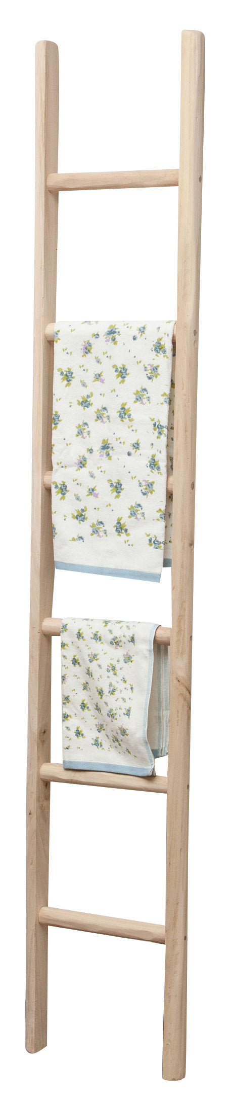 Biscottini Scala in legno grezza L36XPR5,5XH200 cm. Made in Italy