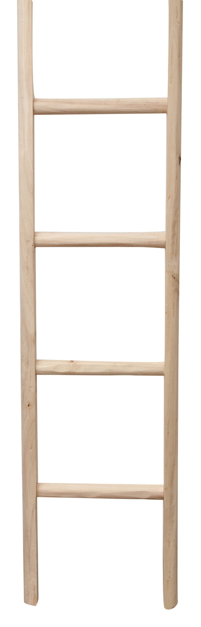 Biscottini Scala in legno grezza L36XPR5,5XH200 cm. Made in Italy