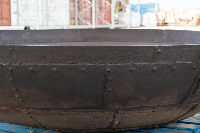 Biscottini VECCHIO CONTENITORE IN FERRO BATTUTO /crogiolo Dimensioni: lunghezza Offerta