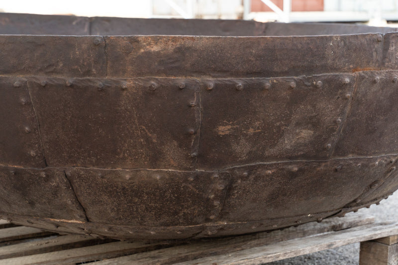 Biscottini VECCHIO CONTENITORE IN FERRO BATTUTO /crogiolo Dimensioni: lunghezza Offerta