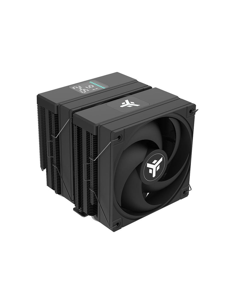 VENTOLA DISSIPATORE AD ARIA ICY-6HAT SKT UNIVERSALE 12CM NERO