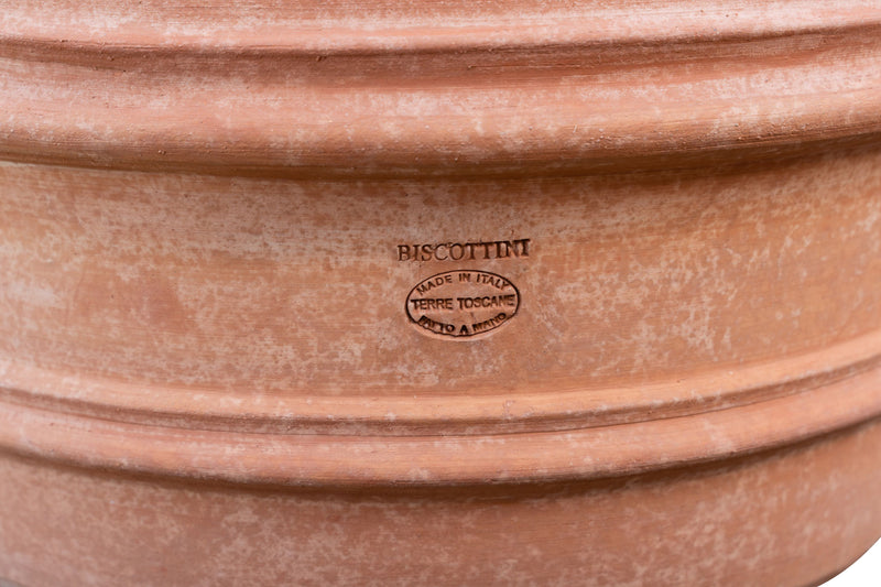 Biscottini Vaso in Terracotta 100% Made in Italy interamente Lavorata a Mano orcio conca