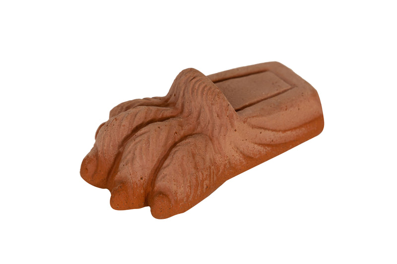 Biscottini Set 4 Piedini A ZAMPA DI LEONE sottovaso per vasi in Terracotta Toscana 100% Made In Italy interamente Lavorata a Mano