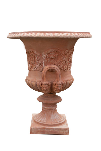Biscottini Vaso Toscano invecchiato in terracotta toscana 100% Made in Italy interamente Lavorato a Mano L60xPR60xH72 cm
