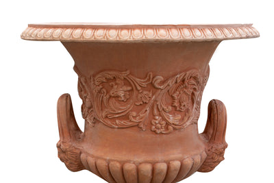 Biscottini Vaso Toscano invecchiato in terracotta toscana 100% Made in Italy interamente Lavorato a Mano L60xPR60xH72 cm