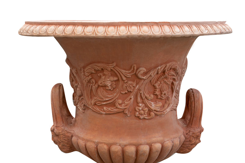 Biscottini Vaso Toscano invecchiato in terracotta toscana 100% Made in Italy interamente Lavorato a Mano L60xPR60xH72 cm