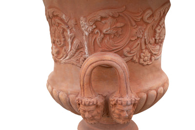 Biscottini Vaso Toscano invecchiato in terracotta toscana 100% Made in Italy interamente Lavorato a Mano L60xPR60xH72 cm