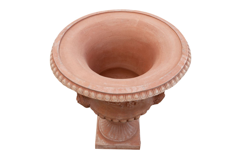 Biscottini Vaso Toscano invecchiato in terracotta toscana 100% Made in Italy interamente Lavorato a Mano L60xPR60xH72 cm