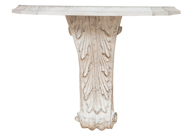 Biscottini MENSOLA A MURO IN LEGNO FINITURA BIANCO ANTICATO L30XPR15XH23 CM MADE IN ITALY