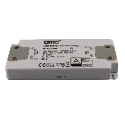 Alimentatore per led 20W 12V 220-240Vac IP20 - UTI12V/20W Aleyay