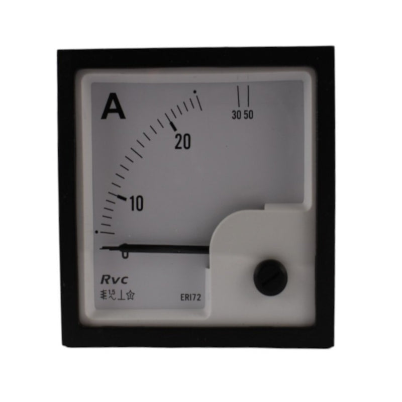Amperometro analogico AC 72x72 25A 2In diretto Revalco