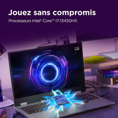 Laptop da gioco LENOVO LOQ 15IRX10  Senza Windows - 15'' FHD 144 Hz - Core i7-13650HX - RTX 5060 115 W - 16 GB di RAM - 512 GB SSD