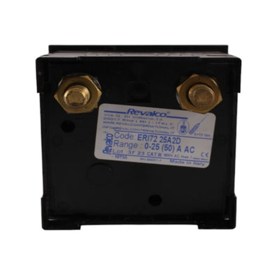 Amperometro analogico AC 72x72 25A 2In diretto Revalco