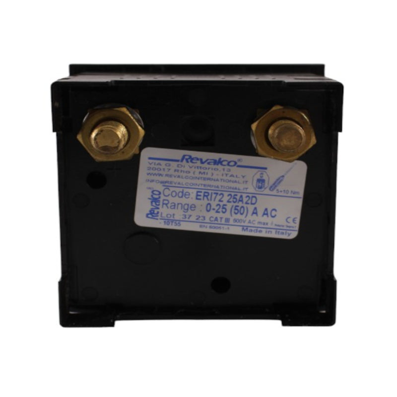 Amperometro analogico AC 72x72 25A 2In diretto Revalco