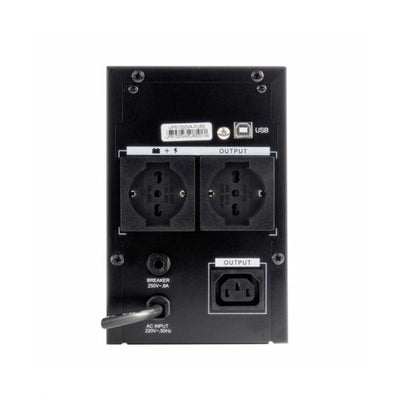 VULTECH UPS1000VA-PURE - GRUPPO DI CONTINUIT LINE INTERACTIVE CON ONDA SINUSOIDALE PURA - LCD - 2 PRESE - 1 PRESA IEC13