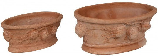 Biscottini Set 2 ciotole in Terracotta 100% Made in Italy interamente Lavorata a Mano