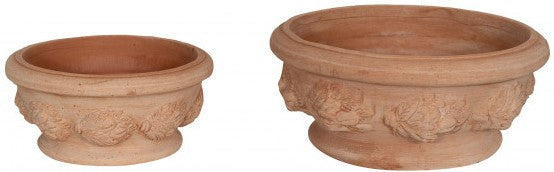 Biscottini Set 2 Ciotole in Terracotta 100% Made in Italy interamente Lavorata a Mano