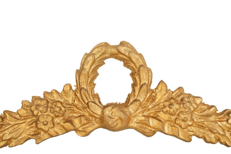 Biscottini Fregio decorativo in legno finitura foglia oro anticato