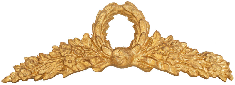 Biscottini Fregio decorativo in legno finitura foglia oro anticato