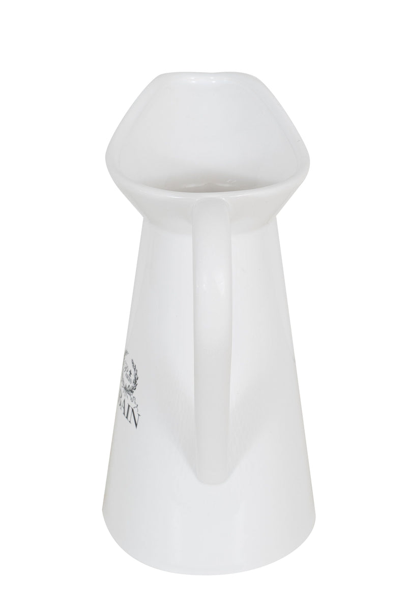 Biscottini Brocca in porcellana bianca decorata "Le Bain Paris" dimensioni larghezza