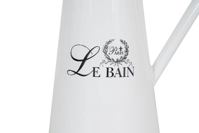 Biscottini Brocca in porcellana bianca decorata "Le Bain Paris" dimensioni larghezza