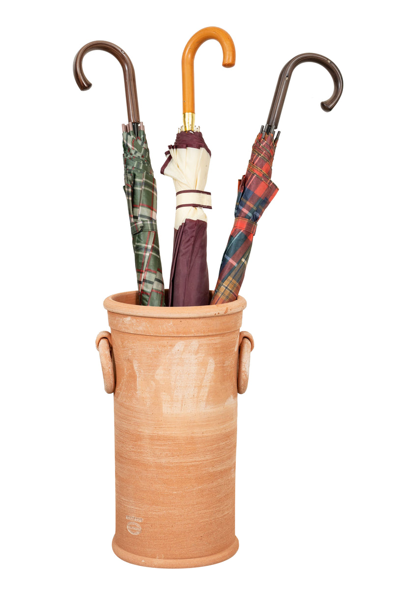 Biscottini Vaso portaombrelli in terracotta di galestro 100% Made in Italy interamente lavorata a mano