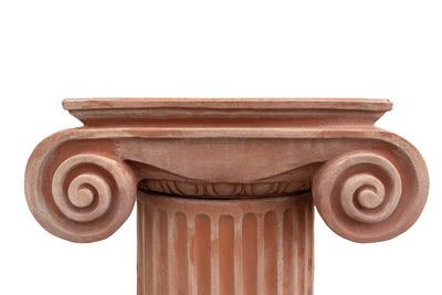 Biscottini Colonna ionica in terracotta di galestro 100% Made in Italy interamente Lavorata a Mano