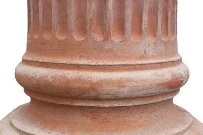 Biscottini Colonna ionica in terracotta di galestro 100% Made in Italy interamente Lavorata a Mano